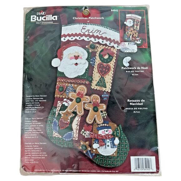 Bucilla Christmas Jewels Stocking Kit - Picture 3 of 5
